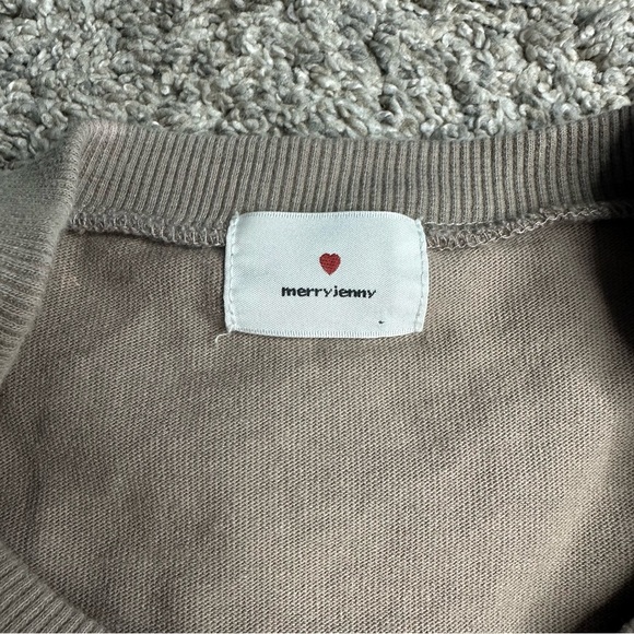 Merry Jenny long sleeve top Medium brown bear shirt Japan cottagecore girlhood - Picture 4 of 7